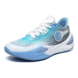 Mens Luminous Basketball Shoes Glow in Dark Athletic Sneakers Purple Breathable Mesh Sport Footwear Professional Training Shoes