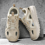 Cut Out Mesh Sneakers Breathable Ventilation Summer Walking Shoes Lightweight Chunky Platform Trainers Casual Outdoor Footwear