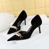 7CM/11CM Zapatos Mujer Tacon 2025 European Stilettos Style Pearl Sandals Shoes Women Heels