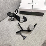 China Manufacturer Mules Babouche Femme Kitten High Slippers 2025 Heels for Ladies Shoes