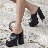 Summer Sandalias Comfortable Block Chunky 2025 Trendy Woman Platform Heels