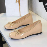 Round Toe Luxury Designer Bow Ballet 4CM Shoes Women Casual Zapatos Mujer Sandals