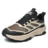 Men Trail Running Shoes Rugged Non Slip Outdoor Adventure Hiking Sneakers Walking Athletic Training Cross Country Sport Trainers