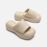 Sandalias De Paja Hot Selling Trending Comfortable Fashion Platform Sandals