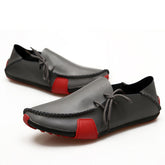 Classic Design Stitch Cowhide Leather Comfortable Lightweight Men Real Leather Moccasin Casual Dress Shoes
