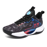 Custom Premium Breathable Mesh Upper Sports Sneakers Responsive EVA Midsole Hollowed Sole High Traction Outsole Basketball Shoes