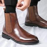 Size 38-46 High Top Ankle Boots Fashion Design Classy Durable Other Chelsea Boots for Men