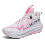High Traction Durable Mens Basketball Shoes Mid Top Cushioning Sneakers Graphic Athletic Footwear Women Indoor Outdoor Trainers