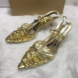 Sexy Women's High-Heel Sandals Fashion Pointed-Toe Lightweight Comfortable Elegant Stiletto Heeded Sandals for Ladies
