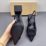 Dropshiping Latest Design Trendy Shoes Pumps Shoes Thick Chunky Heels for Ladies
