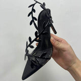 Metal Trendy Fashion Rose Gold Sole Sandals 2025 New Arrival Shoes Woman Heels for Women