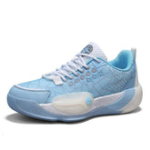Men Basketball Shoes Breathable Mesh Low Top Non Slip Durable Shock Absorbing Sneakers for Indoor Outdoor Training