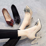 Size 30-43 Talon Haut Latest Designer Bow Upper Chaussure Femme Sandals Shoes Women Heels for Elegant Lady