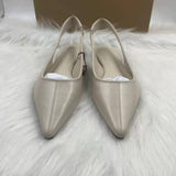 Pointed Toe Ladies Low Stiletto Heel Sandals with Pleated Ankle Strap - Casual Daily Elegant Footwear for Women