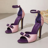 Purple Zandalias Talon Femmes Sandal Shoes Open Toe Summer Heels for Women
