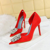 New Style Chaussures De Dames Spiked Stiletto Pointed Toe Shoes 2025 Office Heels Women's Pumps
