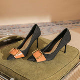 New Color 8CM Talon Haut 2024 Luxury Job Shoe Pump Designer Shoes Women Heels