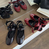 New Arrival Ankle Strap Footwear Cute Fashion Shoes Classical Flat Sandals
