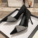 5.5CM/7.5CM/9CM Zapatos De Mujer Elegante Pumps Design Comfortable Dress Sexy Shoes High Heels for Ladies and Women