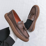 Classic Latest Design Cowhide Dress Shoes Good Quality Durable Casual Leather Loafer Shoes for Men