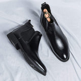 Pointed Toe Fashion Breathable Dress Shoes Comfortable Classy Chelsea Boots