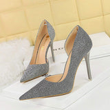 Sequin New Popular Design Night Club Party Pumps Fashion Bling Glitter Women Heels Sandals