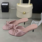 Chaussure Talon Silk Slipper Trendy Sexy Elegant Fashion New Heels for Women