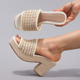 New Plataformas De Mujer Open Toe Sexy Summer Women's Sandal Chunky Platform Heels