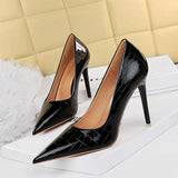 Talons Femme Elegant Stiletto Sandalias Sexy Pumps 2025 Women's High Gold Heels