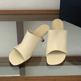 Elegantes Escarpins Talons Haut Altas Open Toe Mules Slides Elegant Slip-On Summer Kitten Low Heel