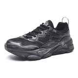 Men Women Chunky Sneakers Breathable Running Shoes Metallic Silver Fashion Walking Footwear Lightweight Athletic Sport Trainers