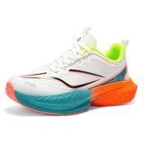 Mens Road Running Shoes Breathable Mesh Sport Sneakers High Elasticity Cushioning Athletic Trainers Non Slip Gym Footwear