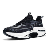 Mens Hollow Out Running Shoes Tie Dye Cushioning Road Jogging Sneakers Breathable Lightweight Athletic Walking Sports Footwear