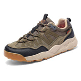 Mens Hiking Shoes Lightweight Trail Running Sneakers Earth Tone Suede Outdoor Walking Footwear Durable Women Camping Trainers