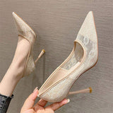 Dropshipping Products 2025 New Trend Talon Femme Elegant Female Office Shoes Women Pumps High Heels for Ladies
