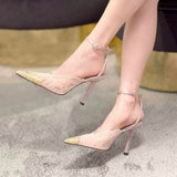 Zapatos Mujer Sexy Black Lace Ladies Pointed Toe Pumps Stiletto Sexy Pencil Heels for Women
