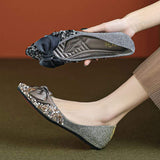 Fashion Low Heel Loafers Women Pointed Toe Pumps Elegant Flat Dress Shoes for Ladies