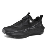 Mens Trail Running Shoes Breathable Hiking Sneakers with Rotary Quick Lace System Lightweight Non Slip Outdoor Trekking Footwear