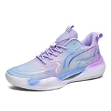 Low Top Men Women Athletic Basketball Sneakers with High Rebound EVA Midsole TPU Support and Reflective Detailing for Training