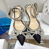 Bling Sequin Material Unique Luxury Pumps Femmes Rhinestone Ladies 2025 Heels for Women
