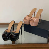 Nude Sandalia Con Plataformas New Arrival Peep Toe 2026 Cute Female Stiletto Platform Heels for Women