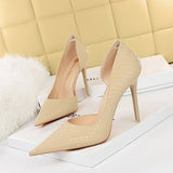 Slides Fashion Chaussures Femmes Beautiful Fashion Point Toe Sandals Heels for Ladies