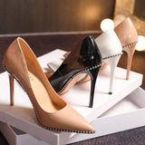 Brand Logo Custom Western Style High Quality Elegant Formal Dress Shoes Women 10cm High Heel Pumps Shoes