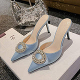 7CM/9CM Latest Slip on Fashion Escarpins Pour Femmes Trending Elegant Women Heels for Ladies