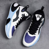 Brand Logo Custom Professional Men Outdoor Sports Sneakers Mesh Leather Blank Ankle Protection Breathable Women Basketball Shoes