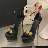 Sapato De Salto Summer New Design Chunky Open Toe Super High Heel Women Platform Heels
