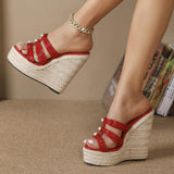 Chaussure Femme Casual Shoes Summer Wedge Platform Sandals