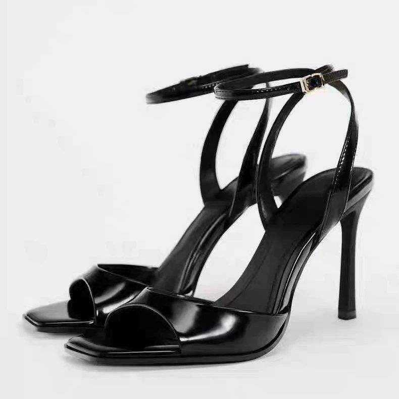 Chinese Wholesale Stiletto Open Toe Sexy Ladies Slippers Sandals Chaussures Femmes Women Mules Heels