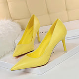 2025 Factory Brand Dress+Shoes High Quality Elegant Lady Pink Color Sexy Ladies Low Heels Pumps