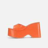 Slip on Style Thick Outsole Height Increasing Shoes Chunky Platform Sandals Wedge Heels for Women
